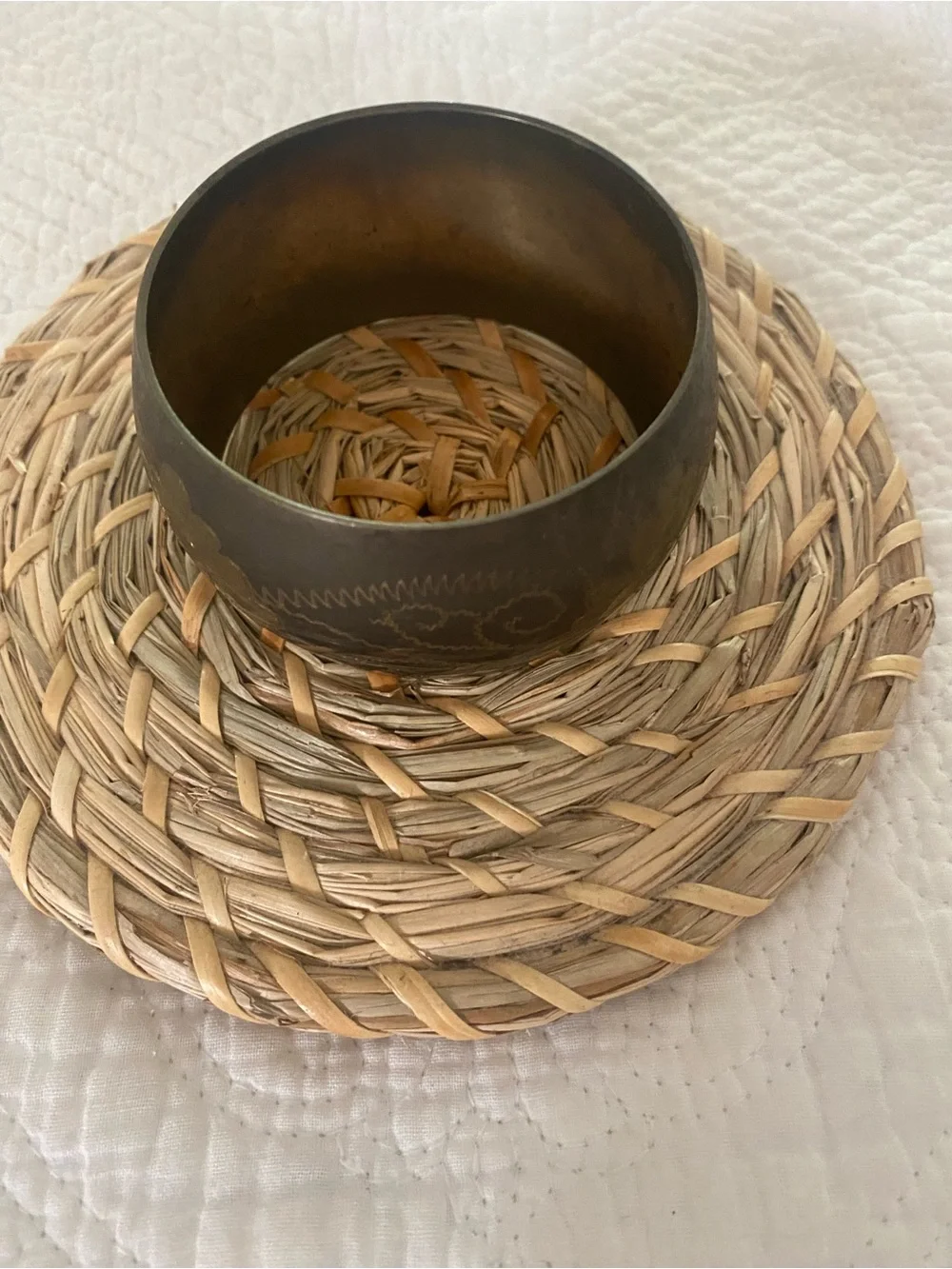 Metal Floral Bangle Bracelet